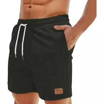 Мужские прямые рабочие брюки, модные и повседневные шорты на шнурке L армия зеленый