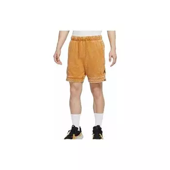 Мужские прямые шорты Jordan FW22 с принтом логотипа и шнурком, оранжевые DR3093-712 S