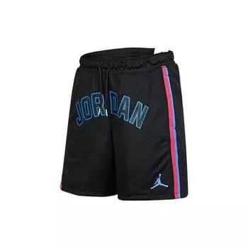 Мужские прямые свободные шорты с логотипом Jordan, черные DJ0200-010 XS