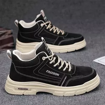 Мужские рабочие ботинки на толстой подошве, специальная рабочая обувь для сварщиков на осень, износостойкие мужские черные ботинки Martin для альпинизма 39