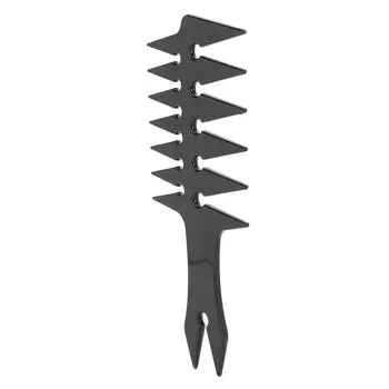 Мужские расчески для волос с широкими зубьями, двухсторонние масляные расчески для волос в стиле ретро, пластиковые расчески для укладки волос, черные чёрный