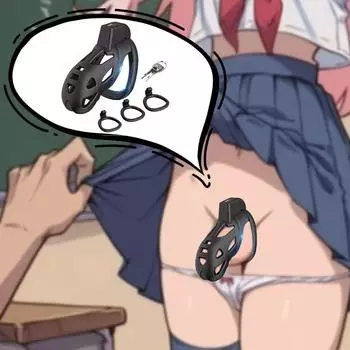 Мужские регулируемые устройства целомудрия - 3 размера, безопасный для тела силикон и предохранительный замок, эргономичный дизайн, удобные мужские секс-игрушки