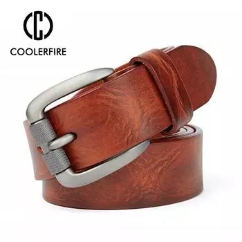 Мужские ремни из натуральной кожи с пряжкой в винтажном стиле, ремни ручной работы с цельнозерновой отделкой для мужских джинсов, повседневный ремень TM062 95CM чёрный