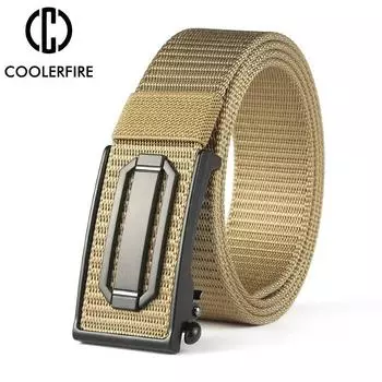 Мужские ремни, нейлоновый холст, повседневная ткань, тактический армейский пояс для джинсов, роскошный дизайнерский военный ремень высокого качества HB032 120cm чёрный