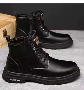 Мужские ретро-ботинки Martin средней высоты в британском стиле — повседневный универсальный стиль осень/зима 2024 г. 44