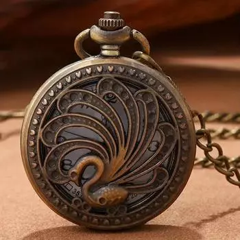 Мужские ретро карманные часы роскошные полые кварцевые часы для мужчин подарки