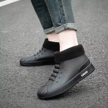 Мужские резиновые сапоги до щиколотки, кулинарные, поварские, кухонные, мужские туфли, короткие, для рыбалки, без шнуровки, водонепроницаемые, устойчивые, оригинал 2024 39