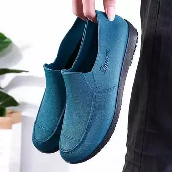 Мужские резиновые сапоги EVA Kitchen Anti Slip 2024 Легкие мужские водонепроницаемые резиновые сапоги Ботильоны резиновые сапоги для мужчин 39 чёрный