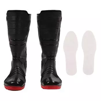 Мужские резиновые сапоги, водонепроницаемые, дышащие, износостойкие, предотвращающие скольжение, прочные, высокие резиновые сапоги с 41