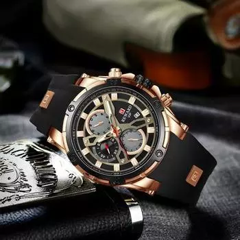 Мужские роскошные большие модные подарочные наручные часы
