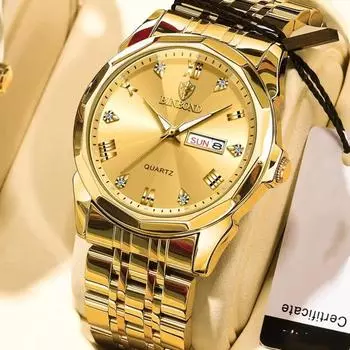 Мужские роскошные водонепроницаемые деловые наручные часы с бриллиантовым циферблатом, мужские повседневные кварцевые часы, мужские спортивные часы с полным стальным циферблатом