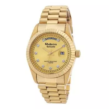 Мужские роскошные золотые металлические часы Lawrence, популярные корейские часы