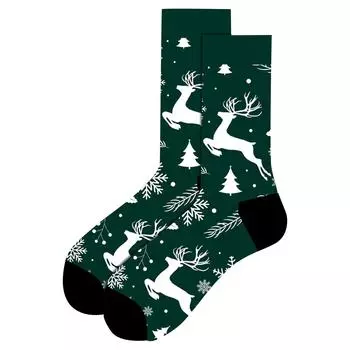 Мужские рождественские носки для мужчин, повседневные спортивные носки с ватным тампоном, теплые носки для отдыха One Size