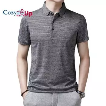 Мужские рубашки для гольфа Cozy Up — рубашка-поло с короткими рукавами сухого кроя, спортивная повседневная футболка с воротником