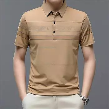 Мужские рубашки поло Повседневные рубашки поло с коротким рукавом Деловые рубашки поло Мужские рубашки поло для офиса S