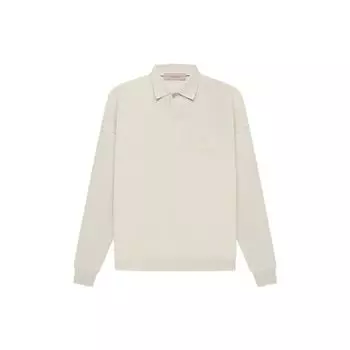 Мужские рубашки-поло с длинными рукавами Fear of God Essentials с флокированным логотипом FOG-SS22-181 XL