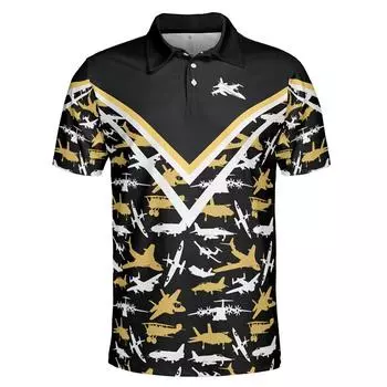 Мужские рубашки-поло с камуфляжным принтом в виде американского флага, футболки с 3D-принтом, повседневные уличные свободные топы с лацканами и короткими рукавами S
