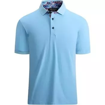 Мужские рубашки поло с коротким рукавом, стандартный крой, модная дизайнерская рубашка S синий