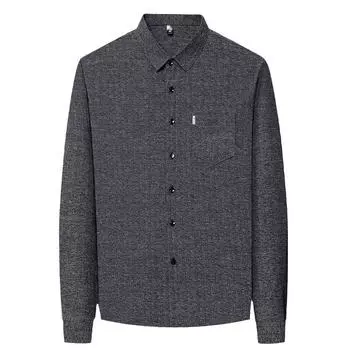 Мужские рубашки с длинным рукавом. Модные мужские рубашки однотонного цвета. Новые рубашки для мужчин. M