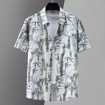 Мужские рубашки с коротким рукавом размера плюс 4XL-11XL, летняя модная повседневная мужская рубашка большого размера 4XL серый