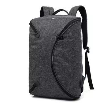 Мужские рюкзаки Cool Bell с открытой на 360° зарядкой через USB, нейлоновый мужской деловой водонепроницаемый повседневный рюкзак для ноутбука 15,6 дюйма, черный/серый CB-8003