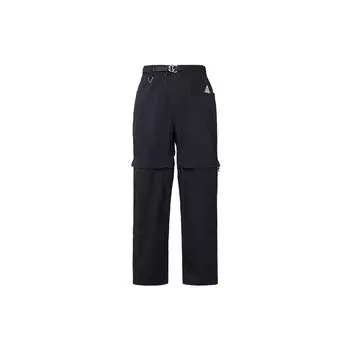 Мужские съемные спортивные штаны 2-в-1 с однотонным логотипом Nike ACG, черные DX6647-010 S