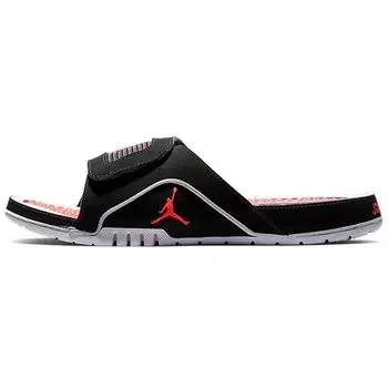 Мужские сандалии Air Jordan Jordan Hydro 4 Retro Slide Fire Red Black Fire-Red-Cement-Grey 532225-006