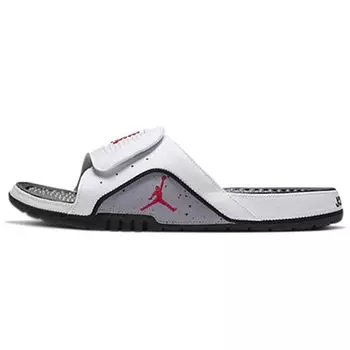 Мужские сандалии Air Jordan Jordan Hydro 4 Retro Slide White Cement Fire-Red-Cement-Grey-Black 532225-116