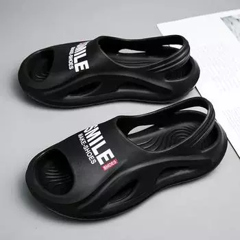 Мужские сандалии большого размера, нескользящие сандалии, модные повседневные и модные пляжные тапочки Eva, сабо 42-43