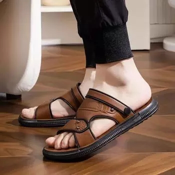 Мужские сандалии для пляжа на открытом воздухе с платформой, обувь для мужчин, скидка 39, тренд 2024 года, цвет, роскошный дизайнер, новая мода, купить лето 39