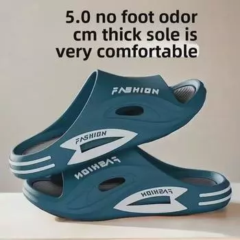 «Мужские сандалии двойного назначения на толстой подошве и пляжные тапочки 2024 года» 40-41 (Suitable for 39-40 foot) зелёный