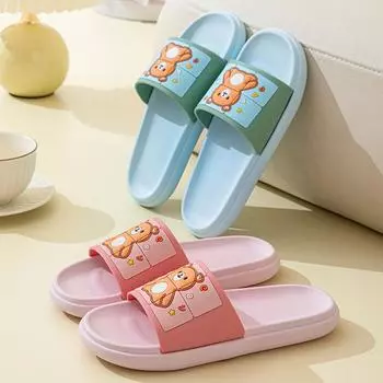 Мужские сандалии и тапочки: Толстая подошва, нескользящая; Для домашнего и гостиничного использования; Модные милые стили для пар 40-41 розовый