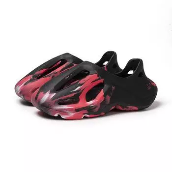 Мужские сандалии из ЭВА, трендовые тапочки в тон, креативная пляжная обувь на толстой подошве, домашняя 46-47 белый