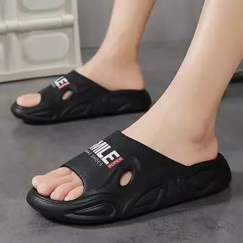 Мужские сандалии из натуральной кожи, домашние тапочки, мужская летняя обувь, распродажа, тапочки для гостиной, домашние тапочки для ходьбы, настоящие мужские тапочки 40-41