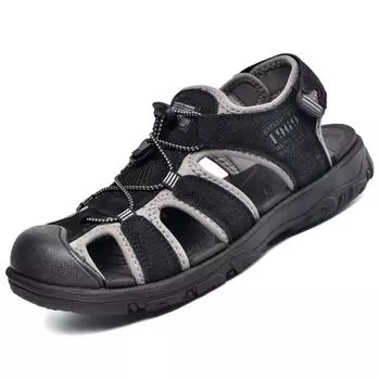 Мужские сандалии из воловьей кожи, мужская летняя обувь, уличные пляжные сандалии-гладиаторы, обувь для мужчин, кроссовки Sandalias, большие размеры 46 38