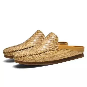 Мужские сандалии, летние повседневные шлепанцы на плоской подошве, мужские уличные лоферы, обувь на платформе 39 коричневый