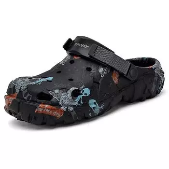 Мужские сандалии на толстой подошве, новые, большого размера, модные мужские тапочки, легкие, удобные, дышащие, повседневные сандалии из ЭВА, мужская обувь, шлепанцы 40