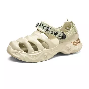 Мужские сандалии на толстой подошве, новые, большого размера, модные мужские тапочки, легкие, удобные, дышащие, повседневные сандалии из ЭВА, мужская обувь, шлепанцы 40