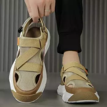 Мужские сандалии, оригинальная обувь, мужские летние сандалии из ЭВА, дышащие, повседневные, для дизайнеров, роскошные сандалии для мужа, шлепанцы, мужские тапочки 39