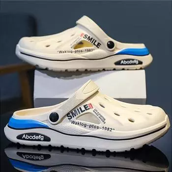 Мужские сандалии Пляжные тапочки Нескользящие сандалии для мужчин Сандалии Уличная обувь 40-41 чёрный