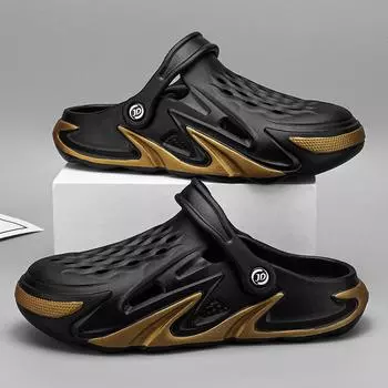 Мужские сандалии, повседневная обувь, легкие тапочки из ЭВА, обувь соответствующего цвета, летние пляжные сабо 45 белый