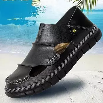 Мужские сандалии Повседневные тапочки Пляжные сандалии 39 чёрный