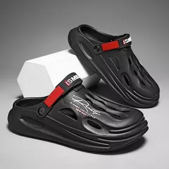 Мужские сандалии-сабо с мягкой подошвой, летняя обувь для ходьбы, сада, пляжа, сандалии 40-41 бежевый