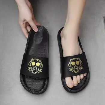 Мужские сандалии, шлепанцы для мужчин, пляжные, повседневные, золотисто-белые, на плоской подошве, большие летние туфли с открытым носком для мальчиков 39-47 EU:39 белый