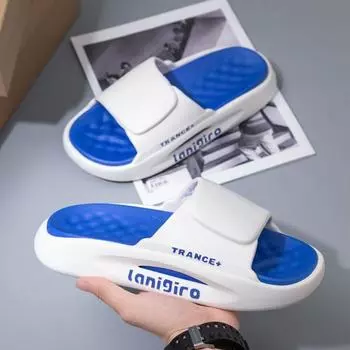 Мужские сандалии Slip-on Slip-on Slip-on Soft Bottom Женские сандалии Slip-on для пар в ванной 36-37 белый