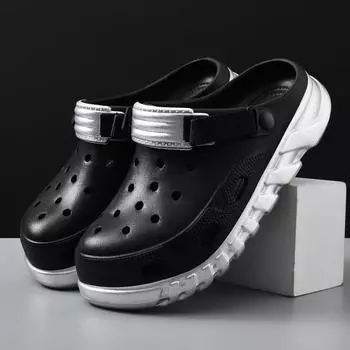 Мужские сандалии удобны и универсальны для летних путешествий, дышащие, износостойкие и нескользящие, пляжная вечеринка для пар, прямые волосы 35-36