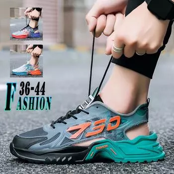 Мужские сандалии Уличная обувь Удобные пляжные летние 39-44 Спортивные сандалии Прогулочные сандалии Дышащая сетчатая обувь Модные сандалии Обувь для мужчин 44 зелёный