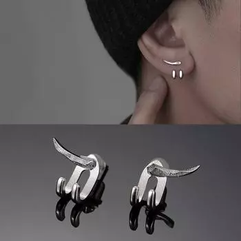 Мужские серьги-гвоздики в стиле панк, мужские украшения Aretes Para Hombre Orecchini Uomo Brinco Masculino