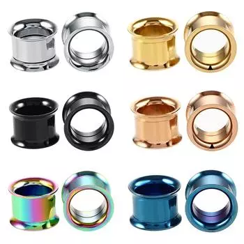 Мужские серьги в стиле панк, ювелирные изделия, пирсинг, расширитель для ушей 316L, ушные туннели, модные серьги-затычки, ушные манометры, 1 шт., нержавеющая сталь, 2–20 мм, ручная работа 3mm серебряный