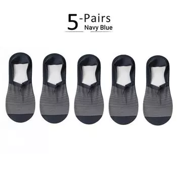 Мужские сетчатые дышащие невидимые носки ультралегкие невидимые спортивные повседневные носки для занятий спортом в тренажерном зале бега (1 пара / 5 пар) One Size(EU 38-43)-1